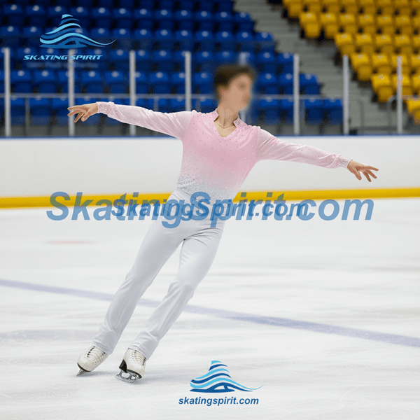 Boys/Men Figure Skating Clothes, Matching Pants Optional #M021
