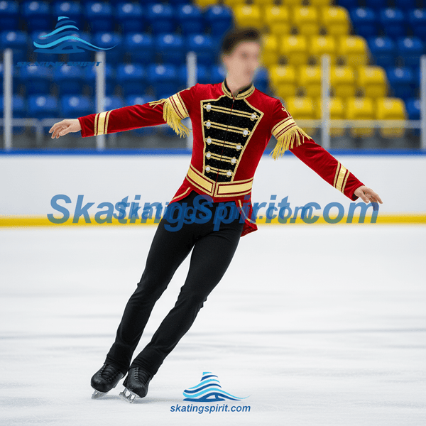 Boys/Men Figure Skating Clothes, Matching Pants Optional #M022