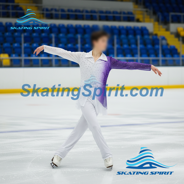 Boys/Men Figure Skating Clothes with Matching Pants #M024