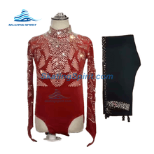 Load image into Gallery viewer, Boys/Men Figure Skating Clothes with Matching Pants #M025