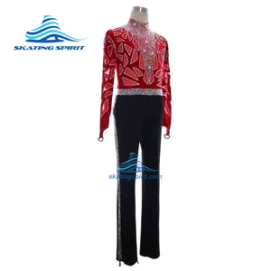 Boys/Men Figure Skating Clothes with Matching Pants #M025