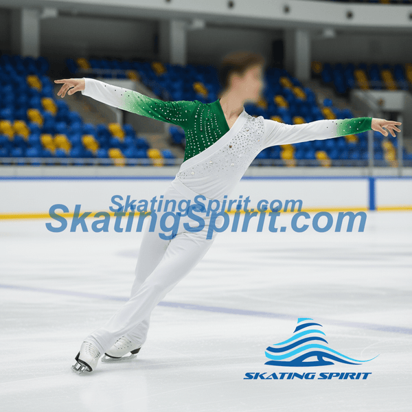 Boys/Men Figure Skating Clothes, Matching Pants Optional #M029