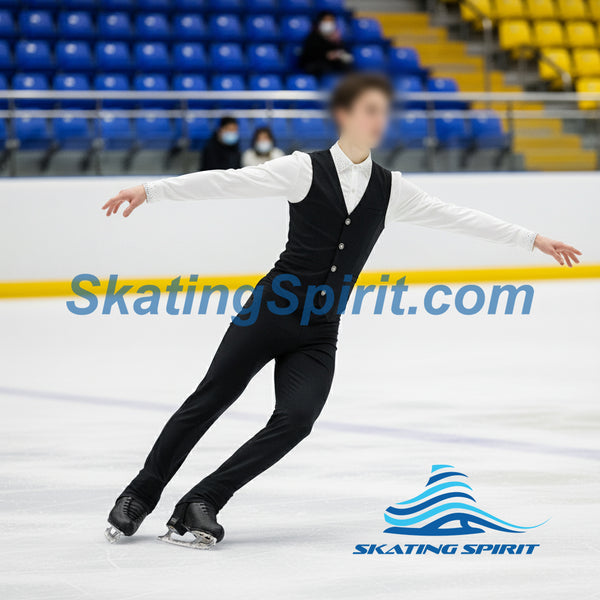Boys/Men Figure Skating Clothes, Matching Pants Optional #M030