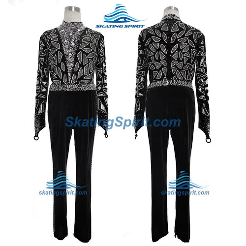Boys/Men Figure Skating Clothes with Matching Pants #M014