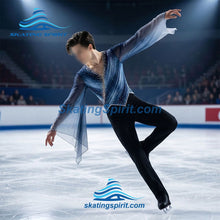 Load image into Gallery viewer, Boys/Men Figure Skating Clothes, Matching Pants Optional #M044