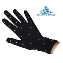 Load image into Gallery viewer, Figure Skating and Dancing Performance Gloves - With Rhinestone Decoration