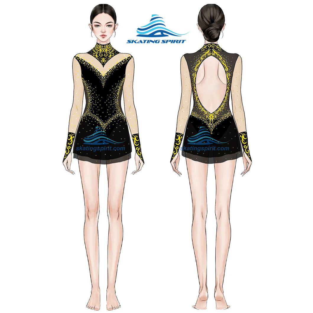 Custom Design of Figure Skating Dress