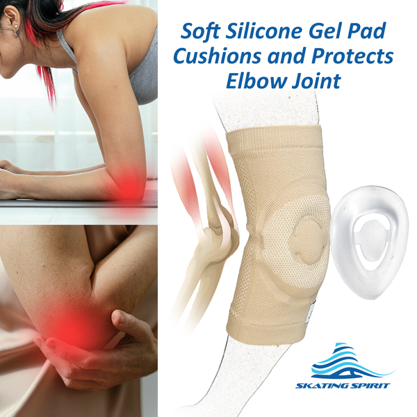 Gel Elbow Pads (1 Pair) - Cushion and Protect Elbow Joint