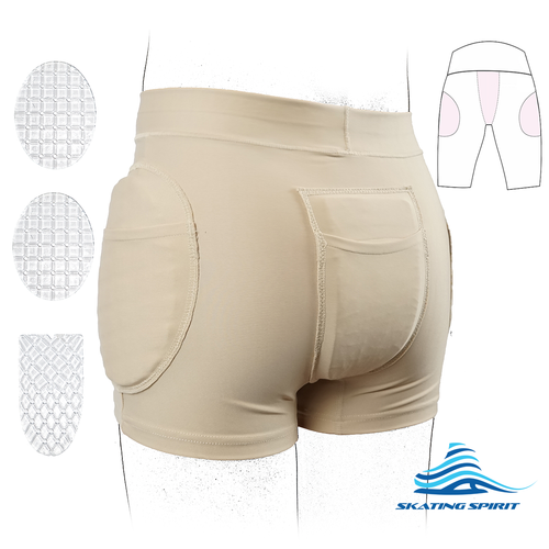 Hip Tailbone Protection Underwear with Gel Pads