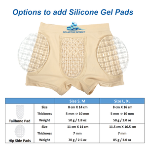 Hip Tailbone Protection Underwear with Supramolecular Pad