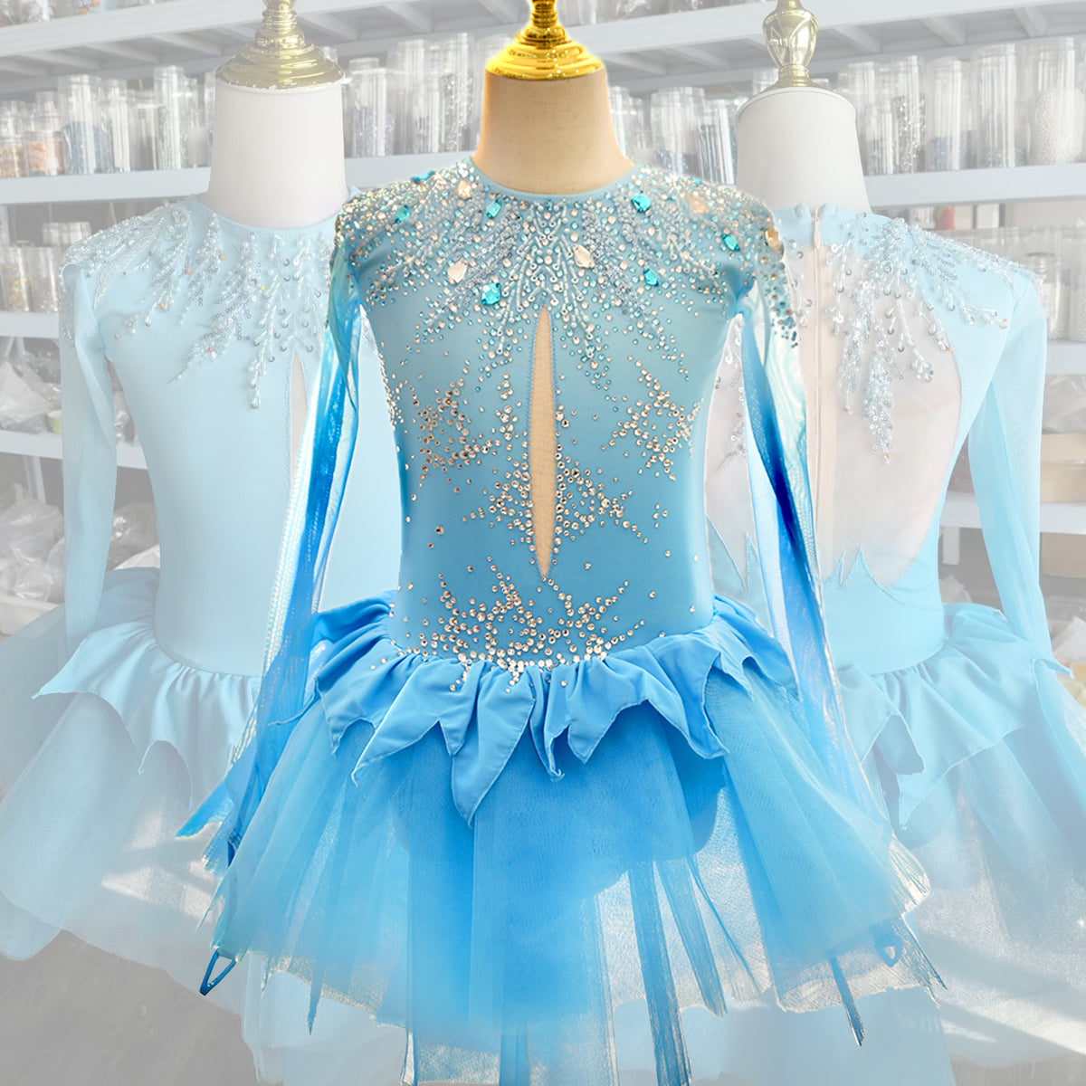 Fully Customized Figure Skating Dress: Production