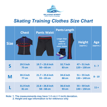 Load image into Gallery viewer, Luxury Skating Training Outfit with Built-in Butt/Hip Pads