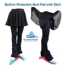 Load image into Gallery viewer, Two-tone Skating Training Outfit with Built-in Butt/Hip Pads